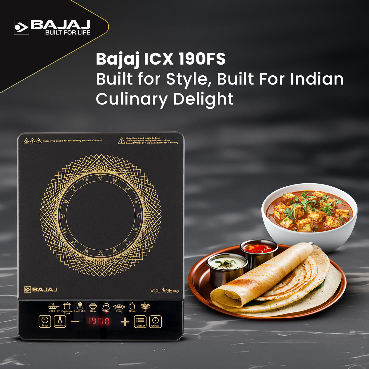 Bajaj ICX 190FS 1900W Induction Stove