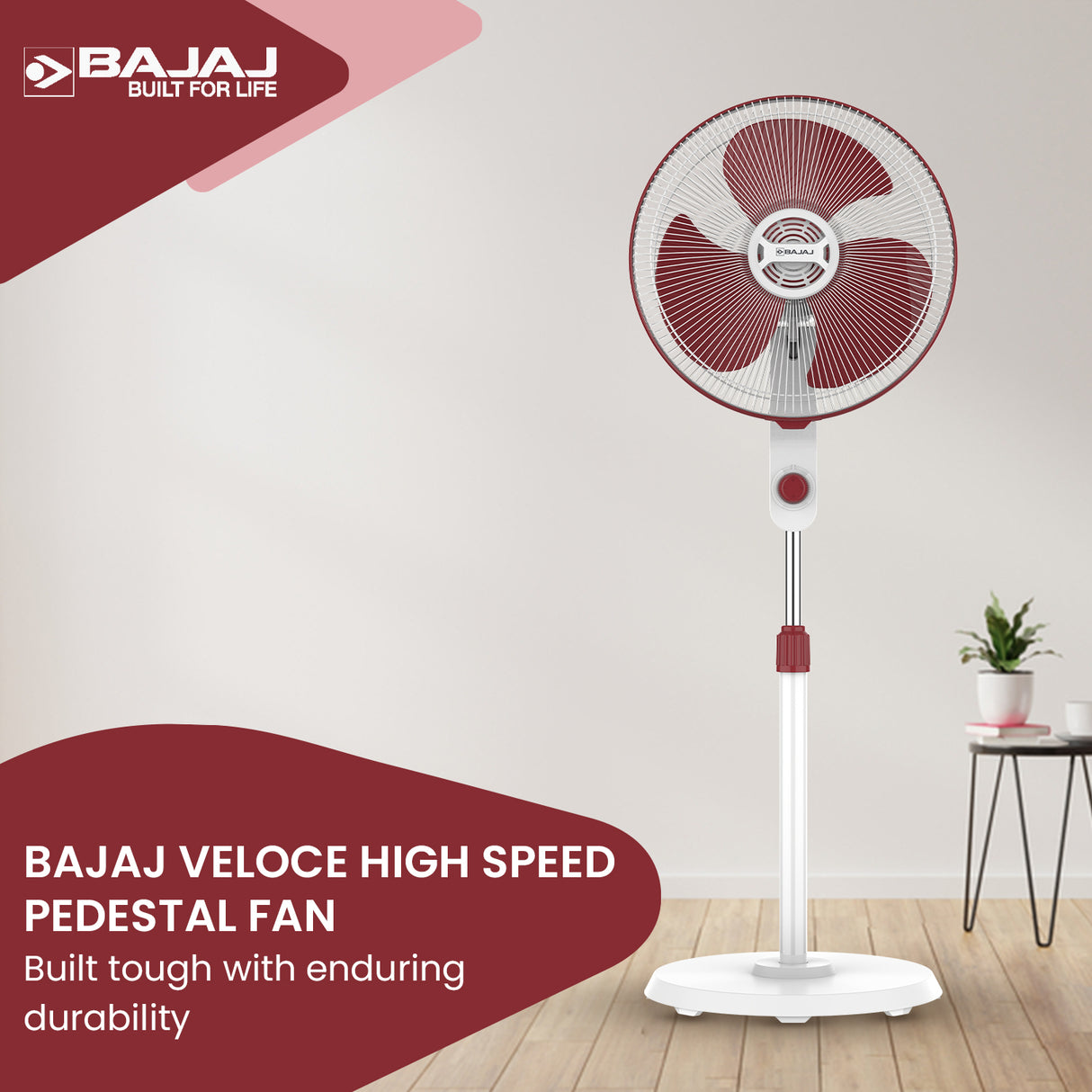 Veloce HS 400mm Pedestal Fan