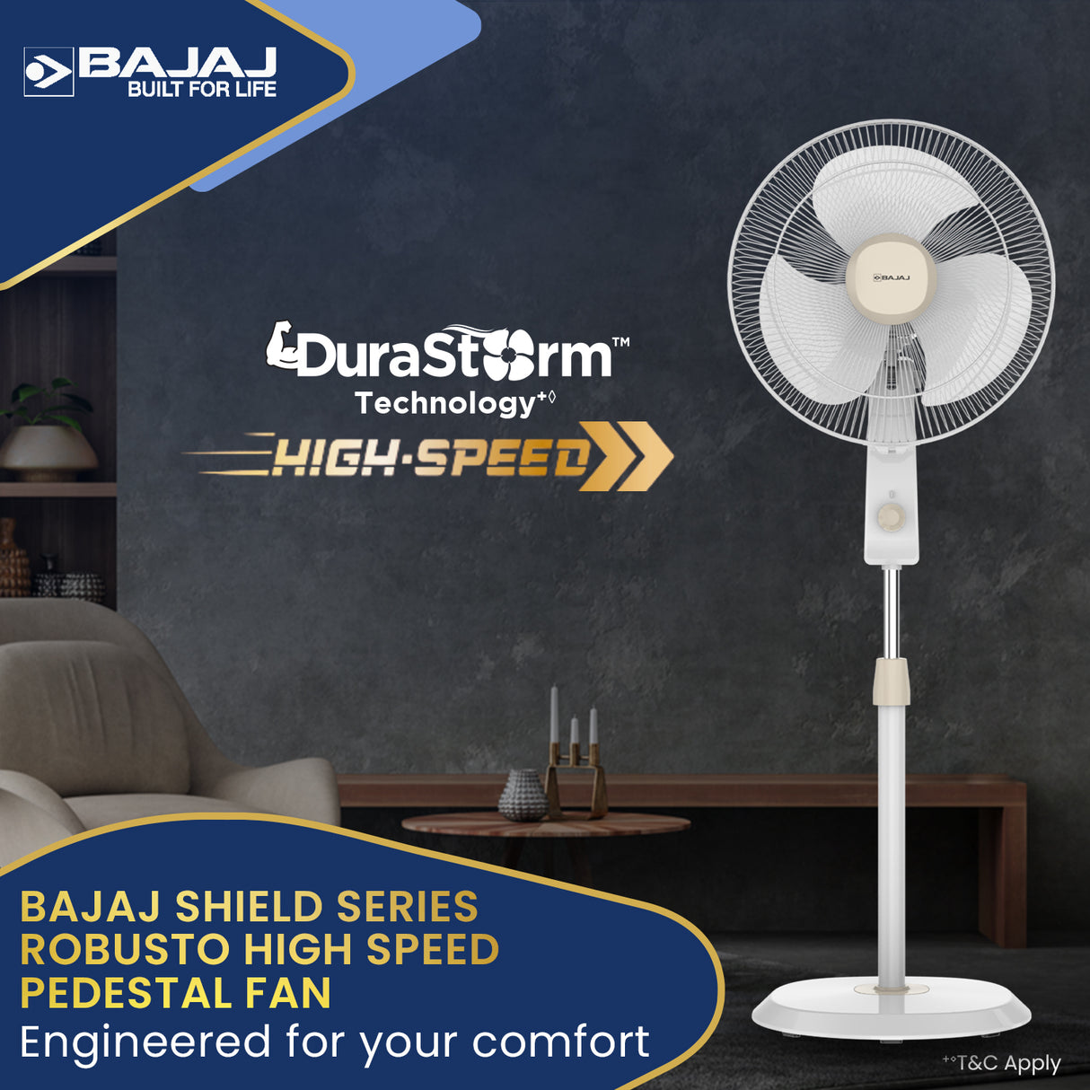 Robusto HS 400mm Pedestal Fan