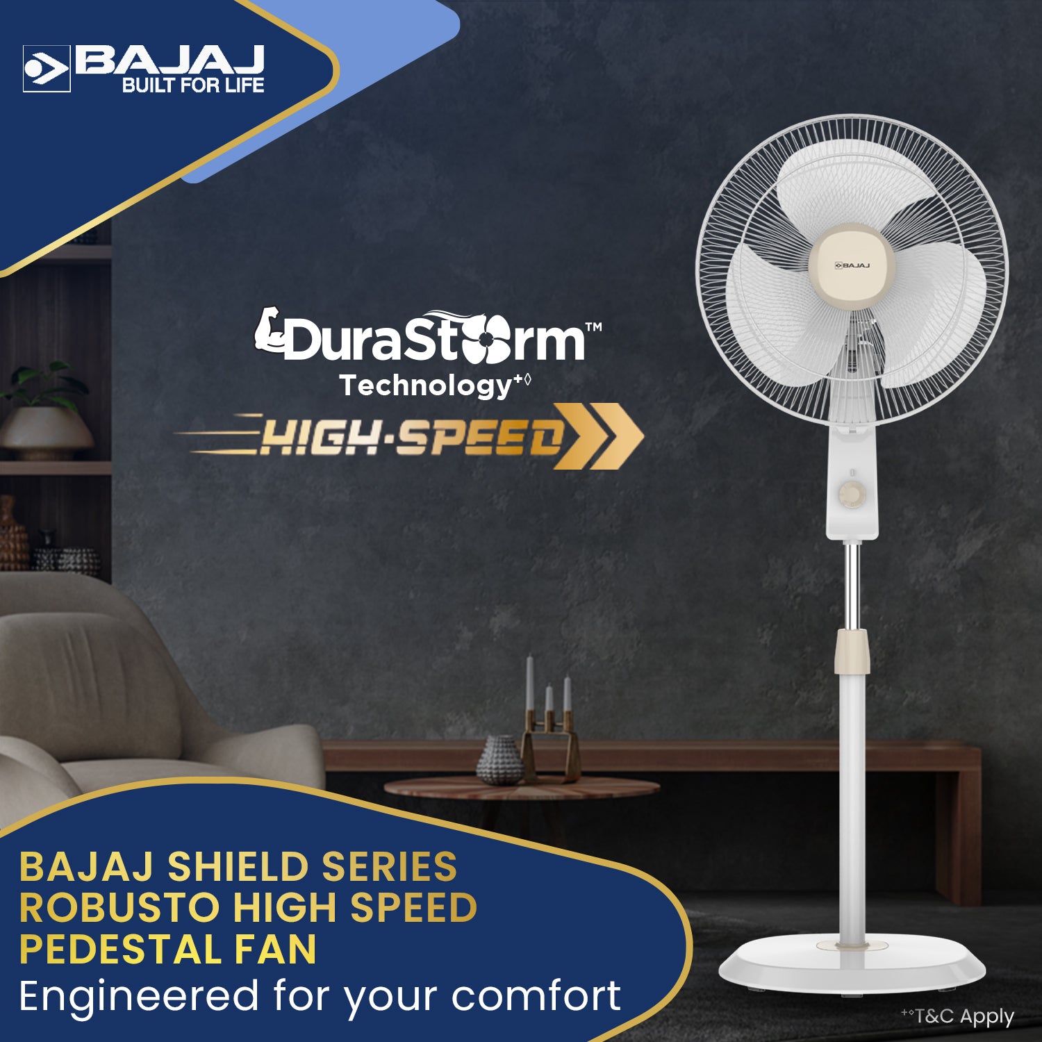 Robusto HS 400mm Pedestal Fan