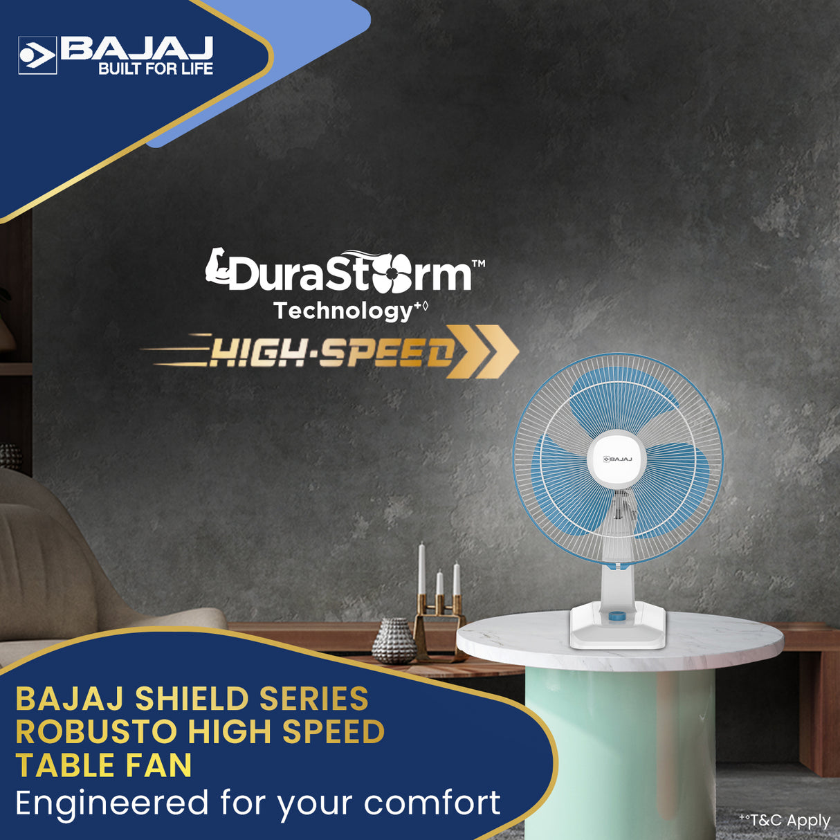 Robusto HS 400mm Table Fan