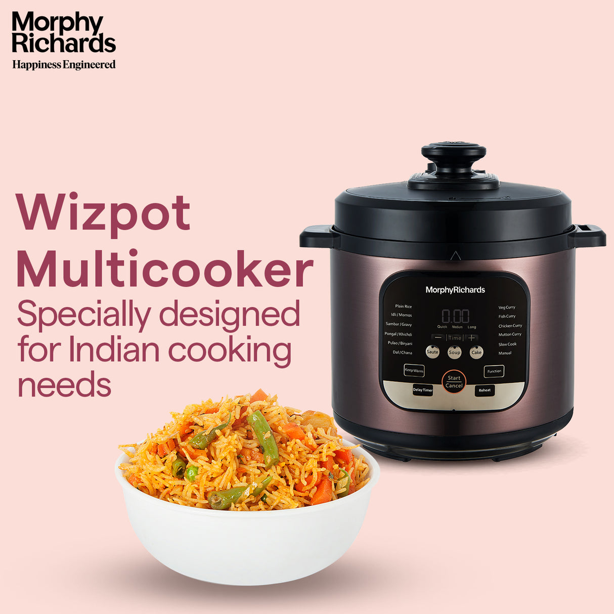 Morphy Richards WizPot Electric Multi Cooker 6L