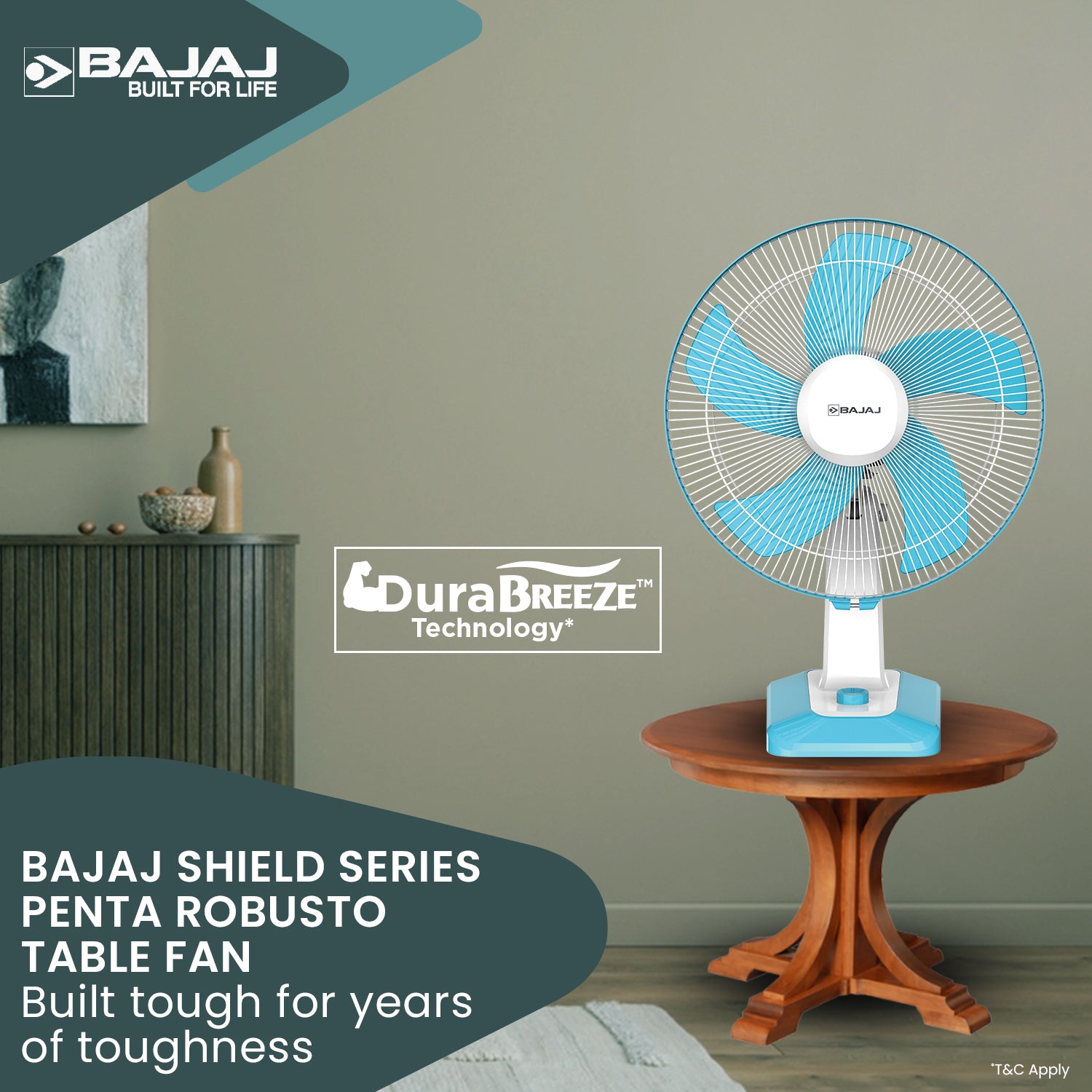 Penta Robusto 400mm Table Fan