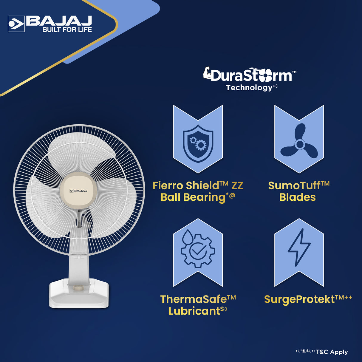 Robusto HS 400mm Table Fan