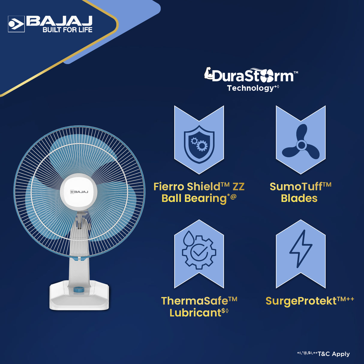 Robusto HS 400mm Table Fan