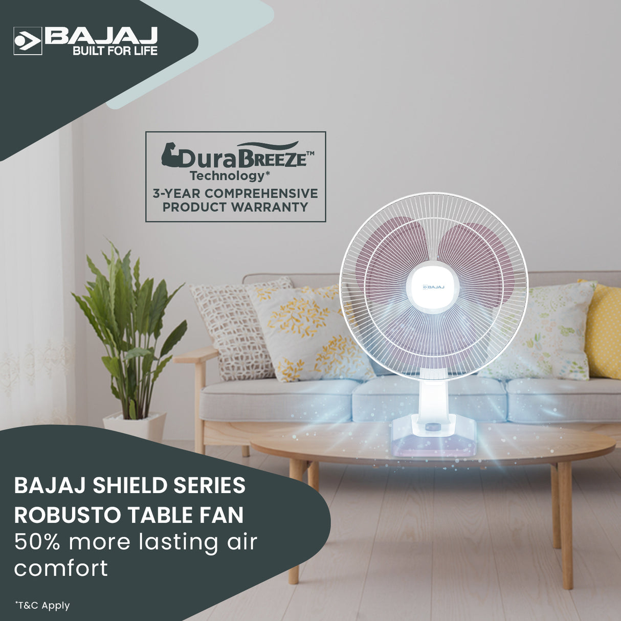 Robusto 400mm Table Fan