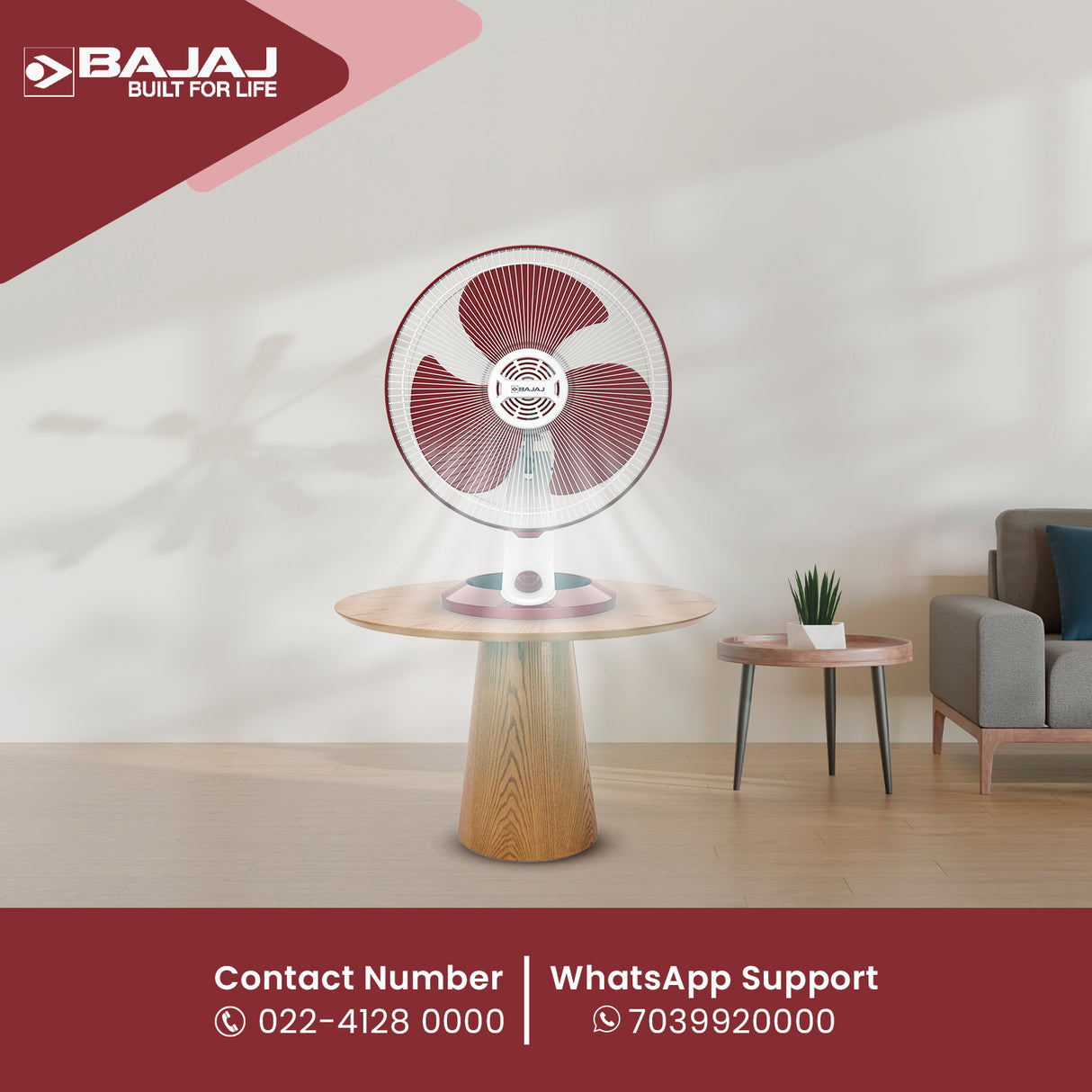 Veloce HS 400mm Table Fan