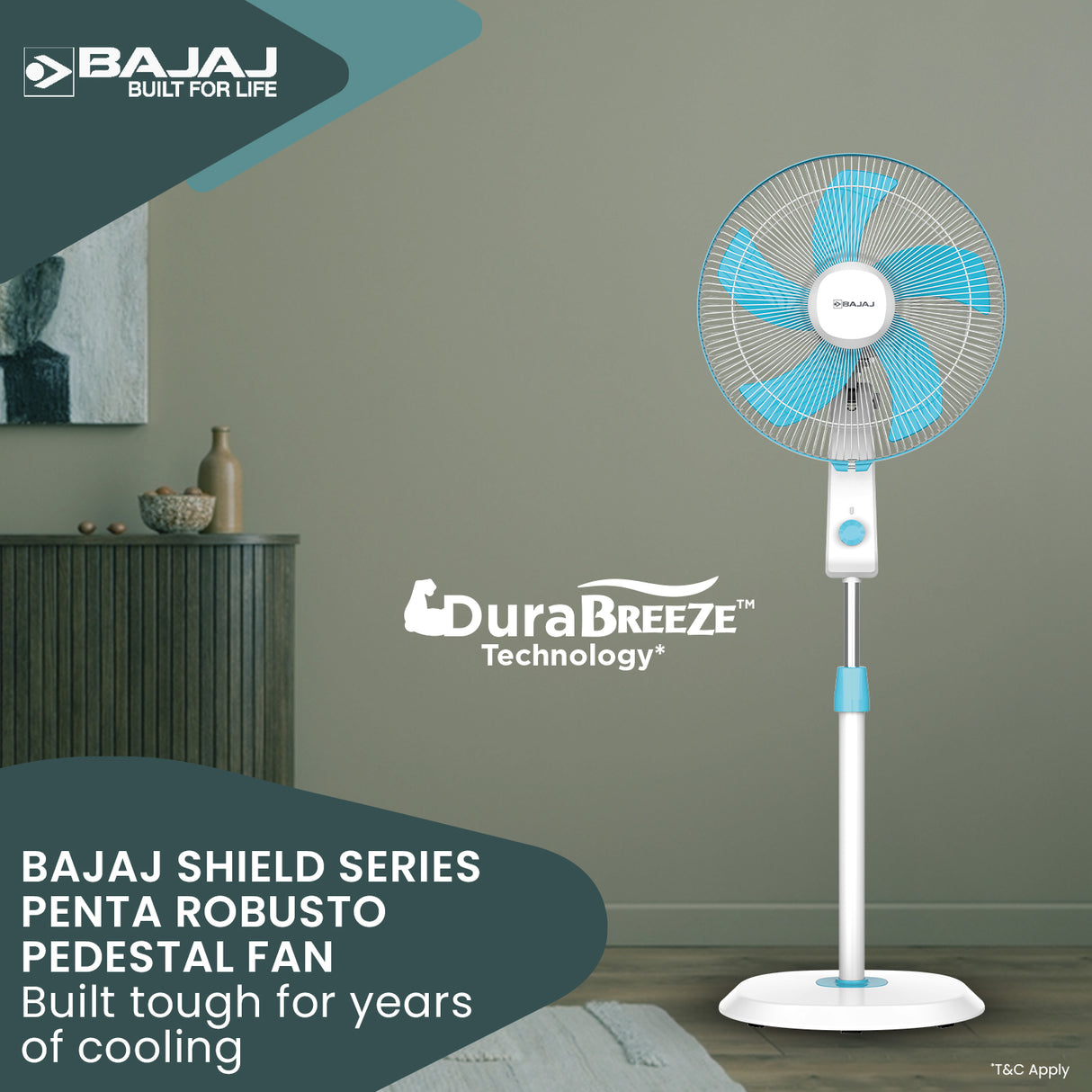 Penta Robusto 400mm Pedestal Fan