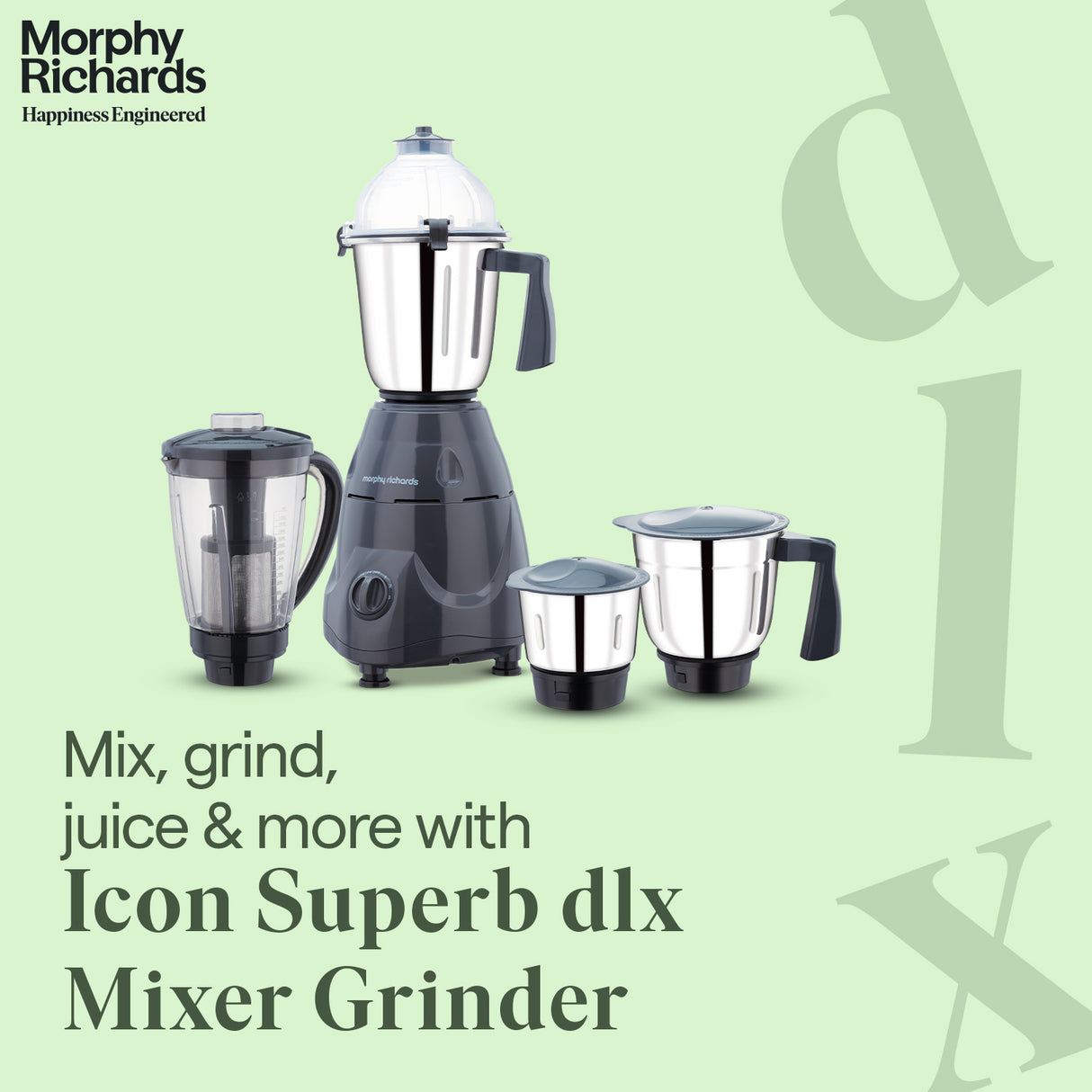 Morphy Richards Icon Superb DLX 750W Mixer Grinder