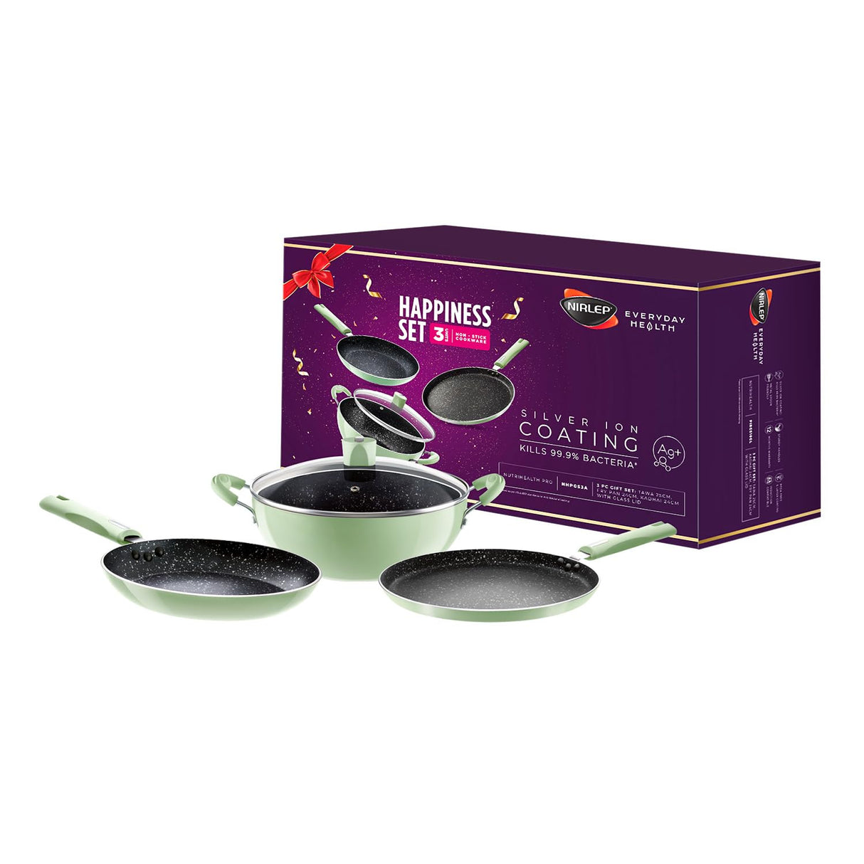 Nutrihealth Pro Non Stick Aluminium Induction Gift Set
