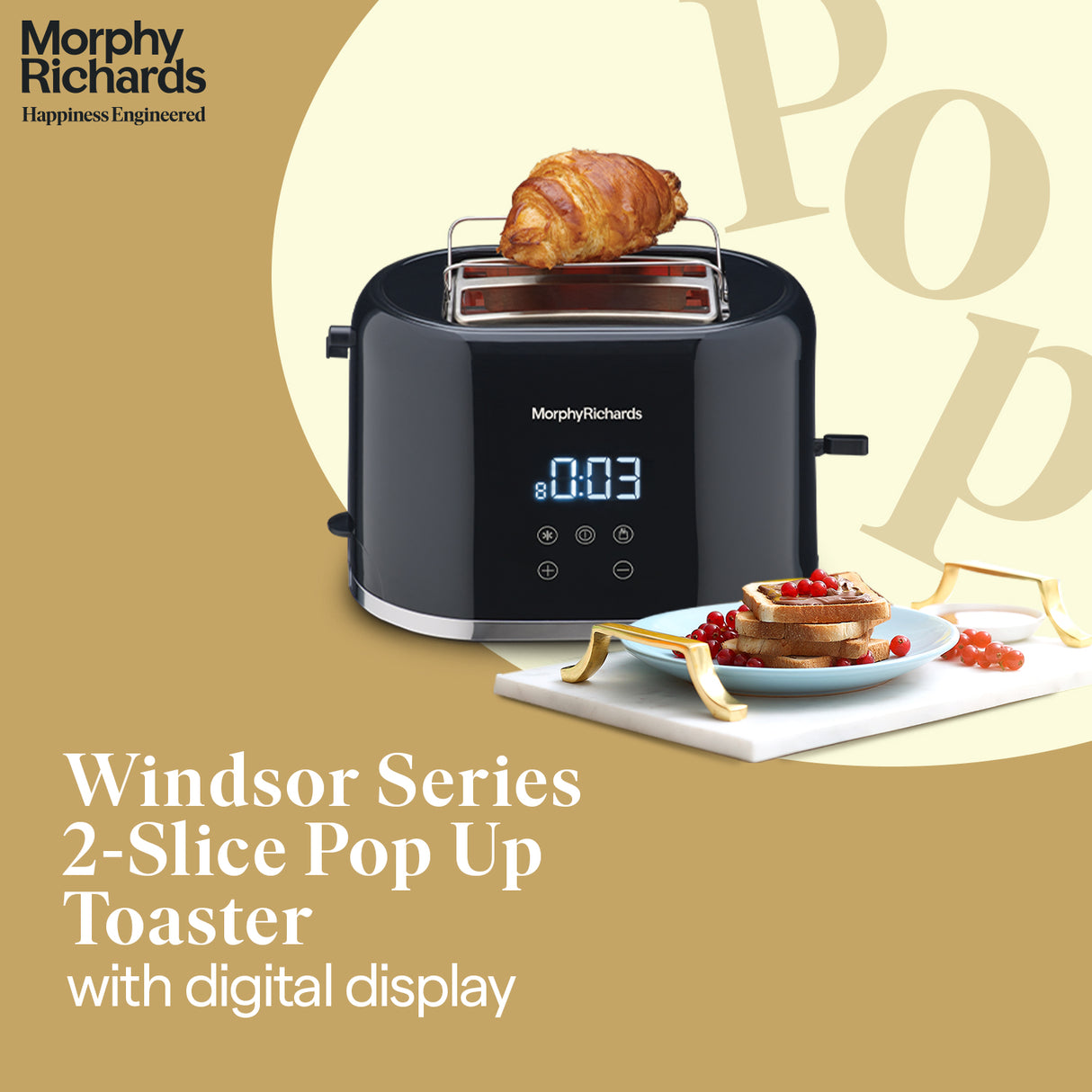 Windsor Series Digital Pop-up Toaster