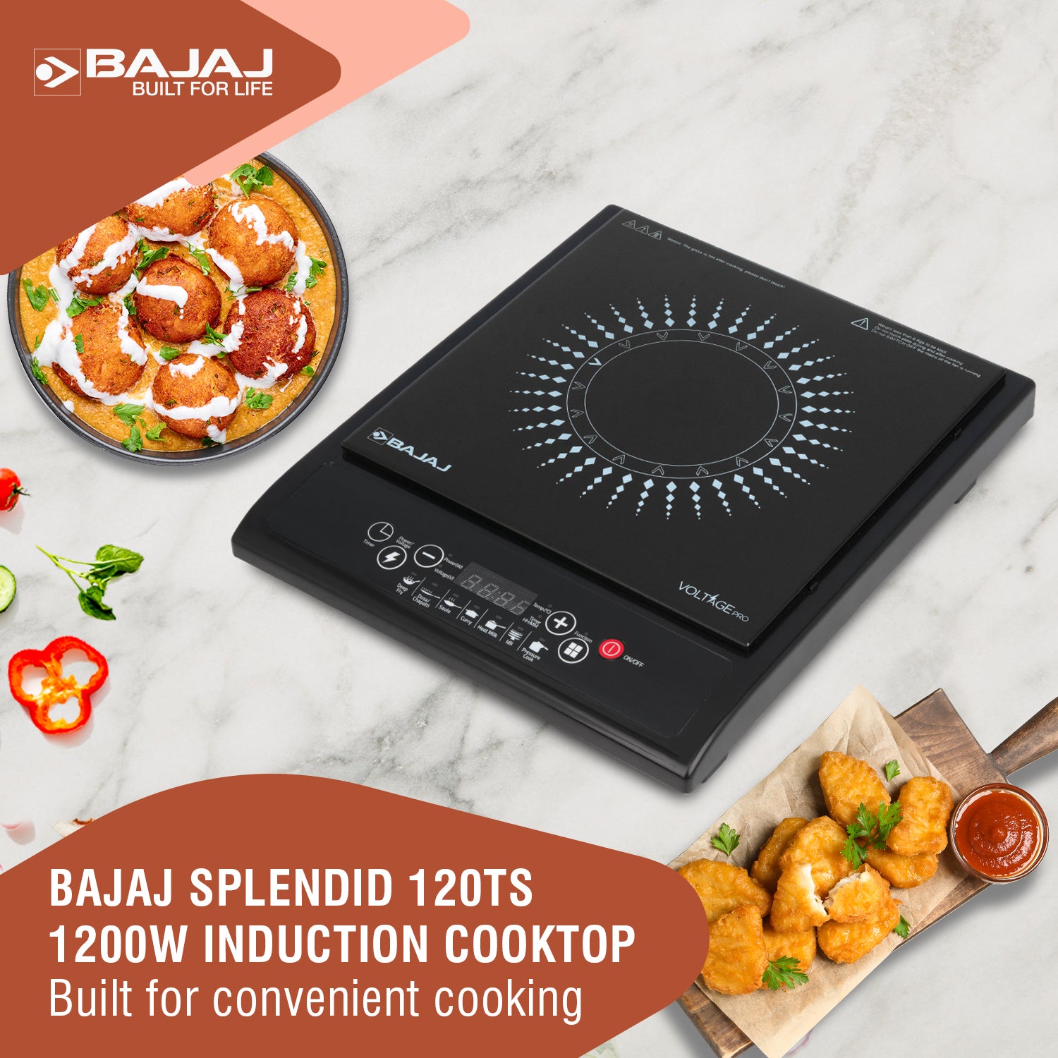 Bajaj Splendid 120TS 1200W Induction Stove