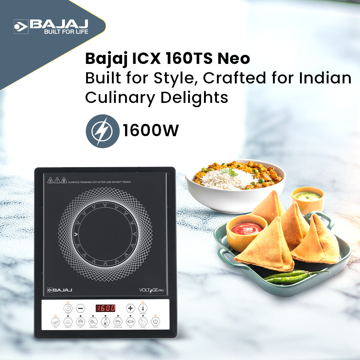 Bajaj 160TS Neo 1600W Induction Stove