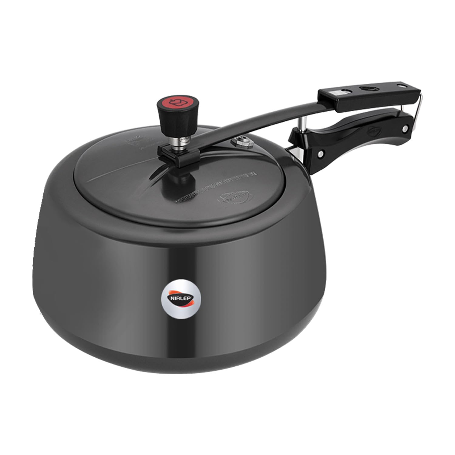 Nutrihealth Inner Lid Handi Shaped Hard Anodised Pressure Cooker