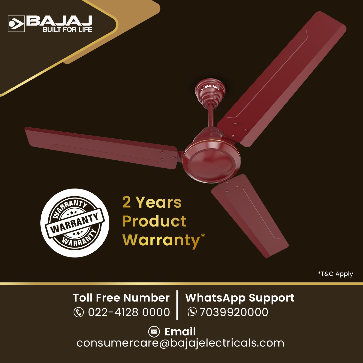 Crest Turbo BLDC 1200mm Ceiling Fan