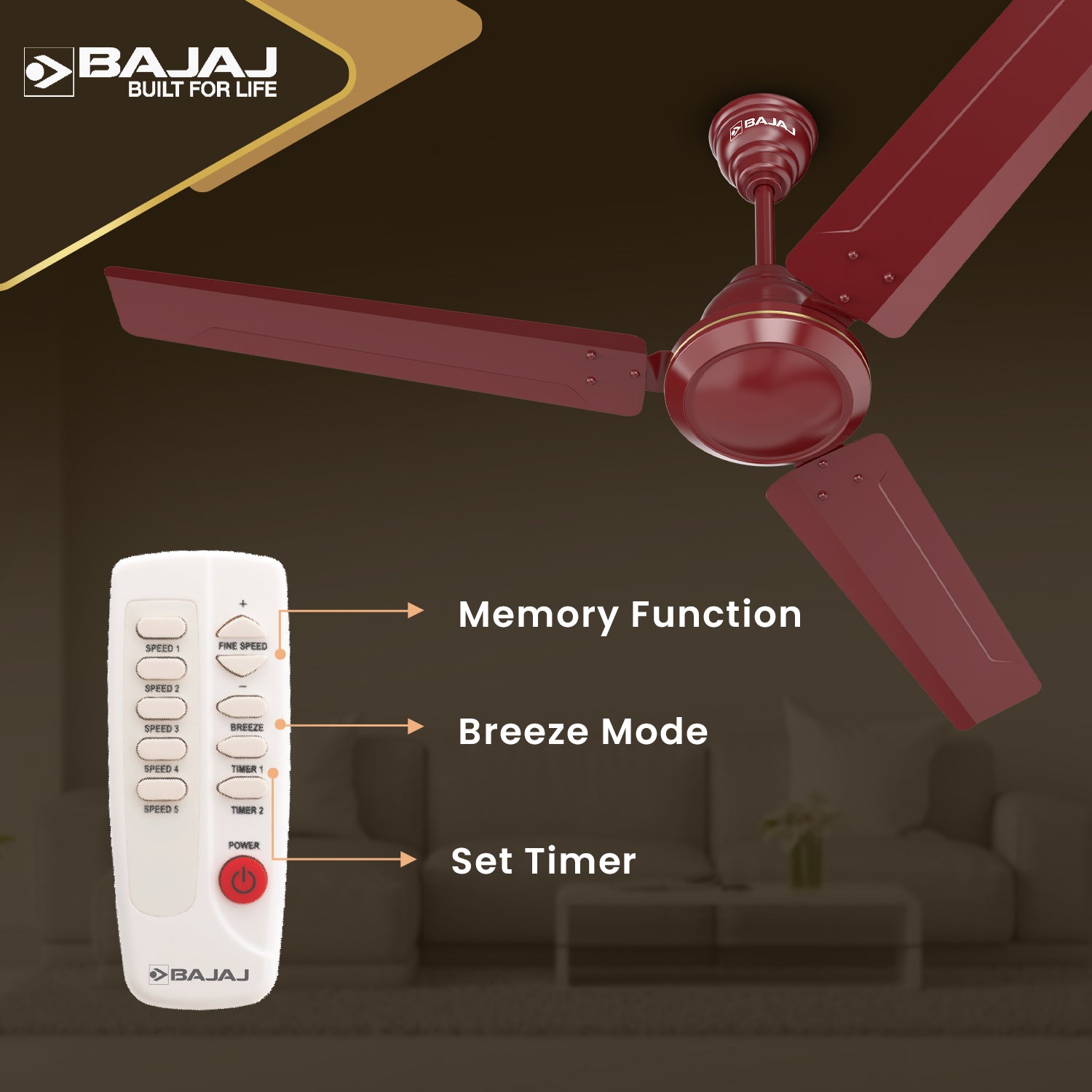 Crest Turbo BLDC 1200mm Ceiling Fan
