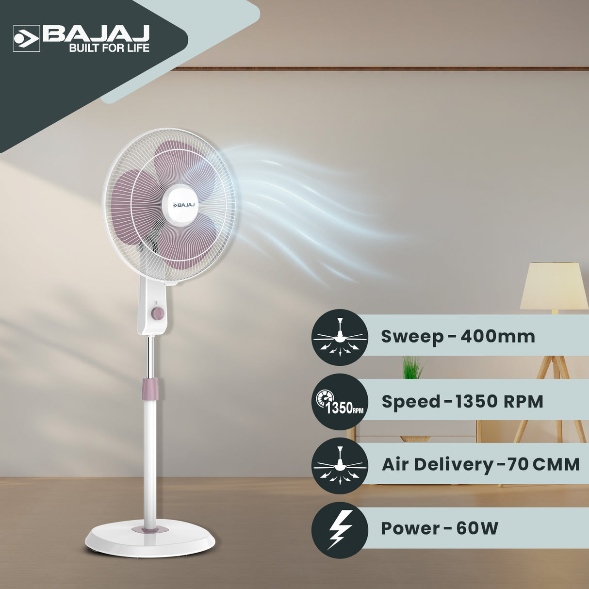 Robusto 400mm Pedestal Fan