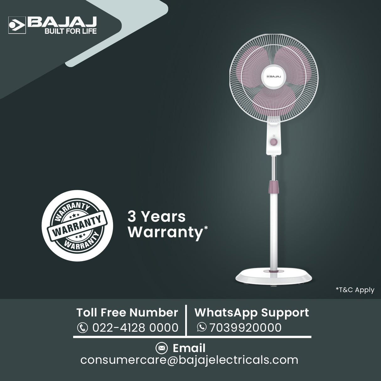 Robusto 400mm Pedestal Fan