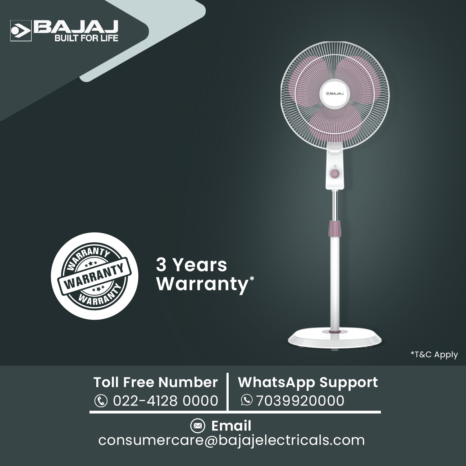 Robusto 400mm Pedestal Fan