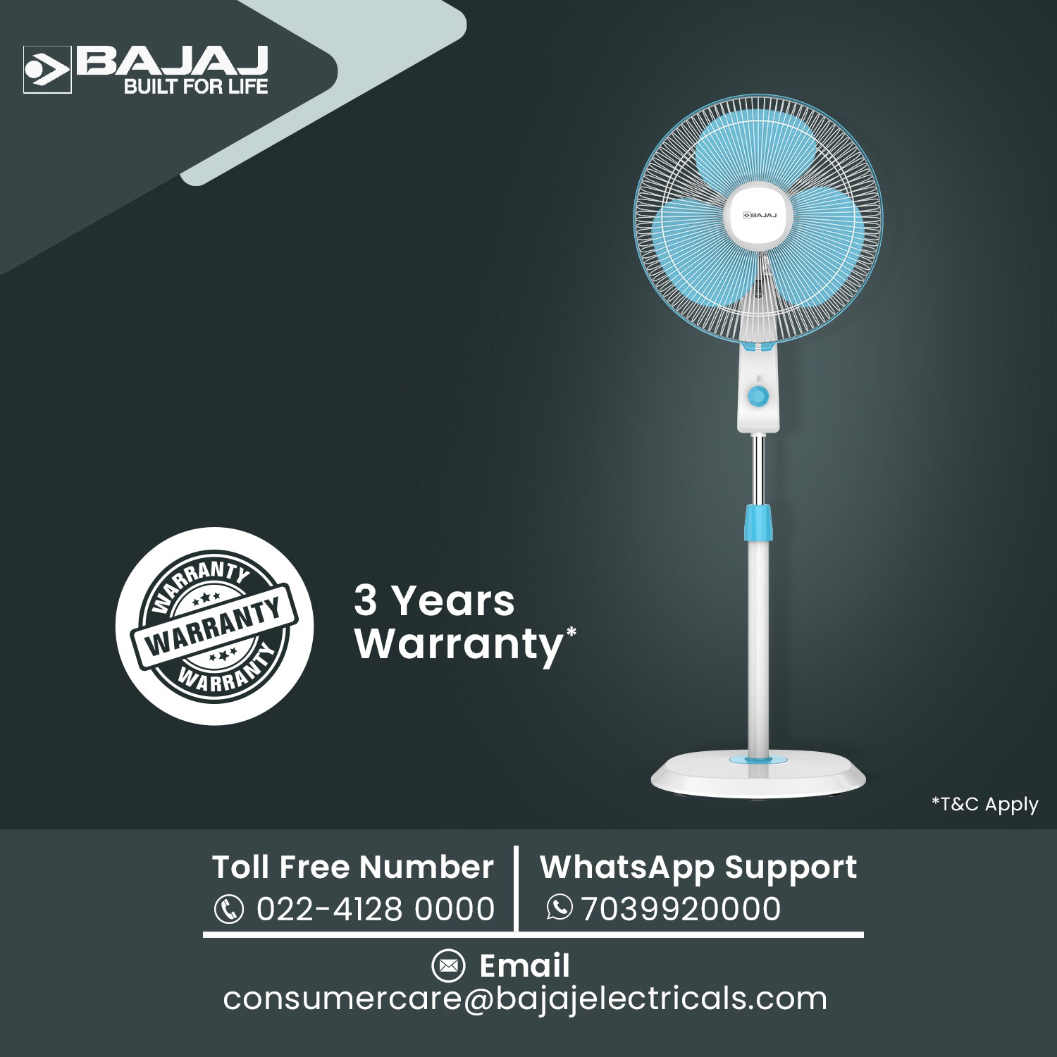 Robusto 400mm Pedestal Fan