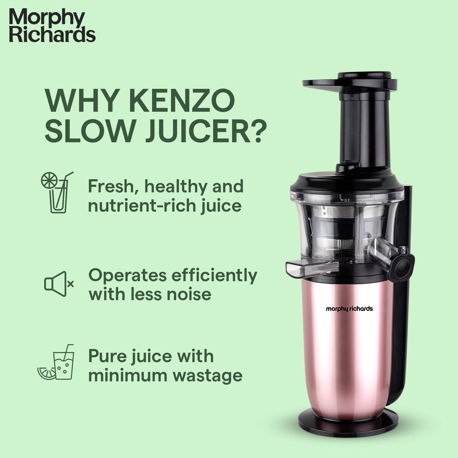 Morphy Richards Kenzo Slow Juicer