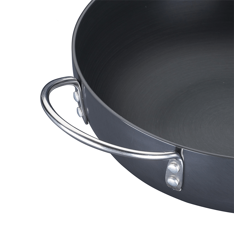 Ebony Hard Anodised Kadhai with Glass Lid