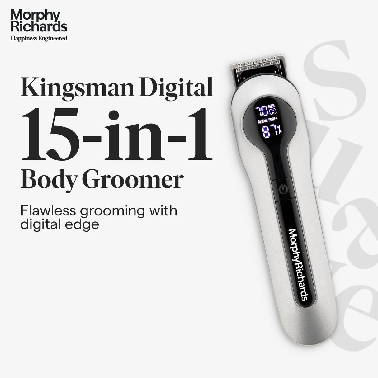 Morphy Richards Kingsman Pro 15-In-1 Digital Grooming Kit