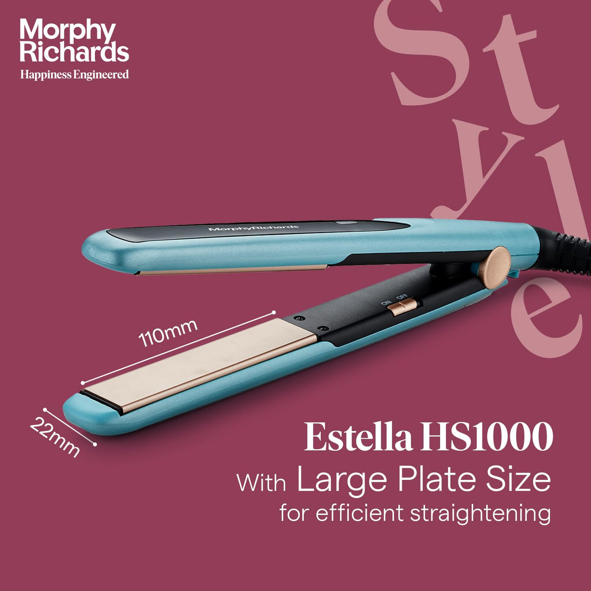 Morphy Richards Estella HS1000 Hair Straightener