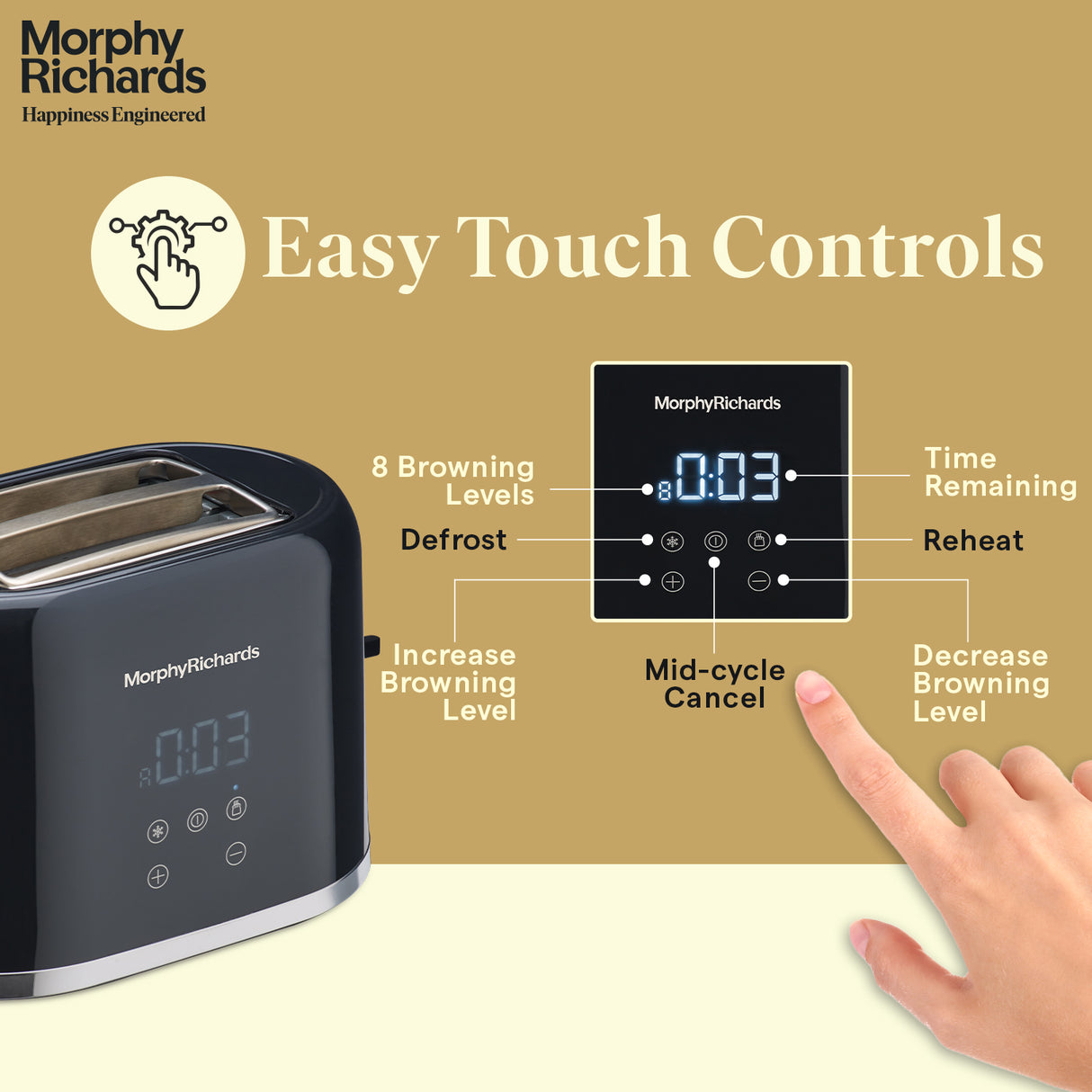 Windsor Series Digital Pop-up Toaster