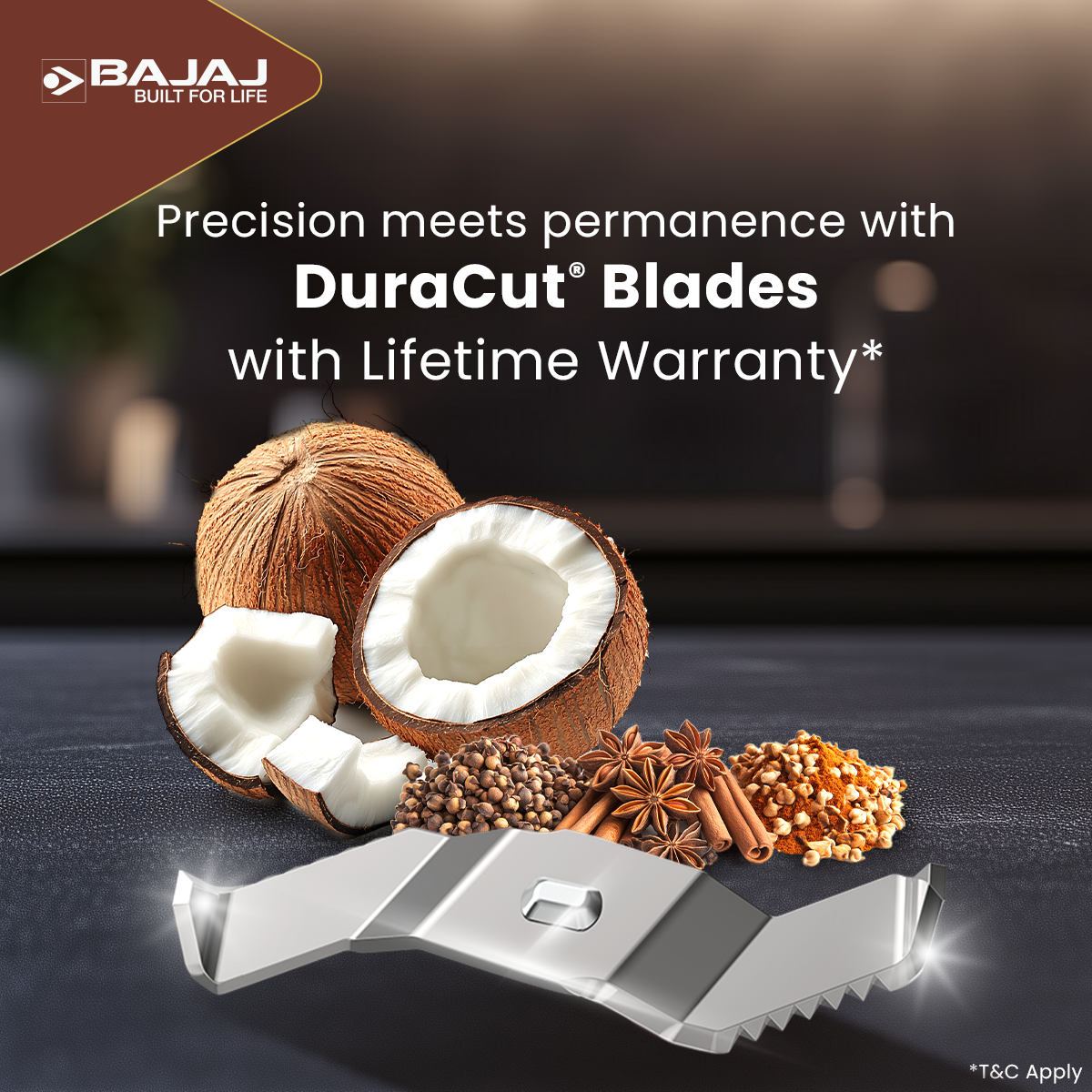 Bajaj Ninja Series PowerBlend 1000W Juicer Mixer Grinder