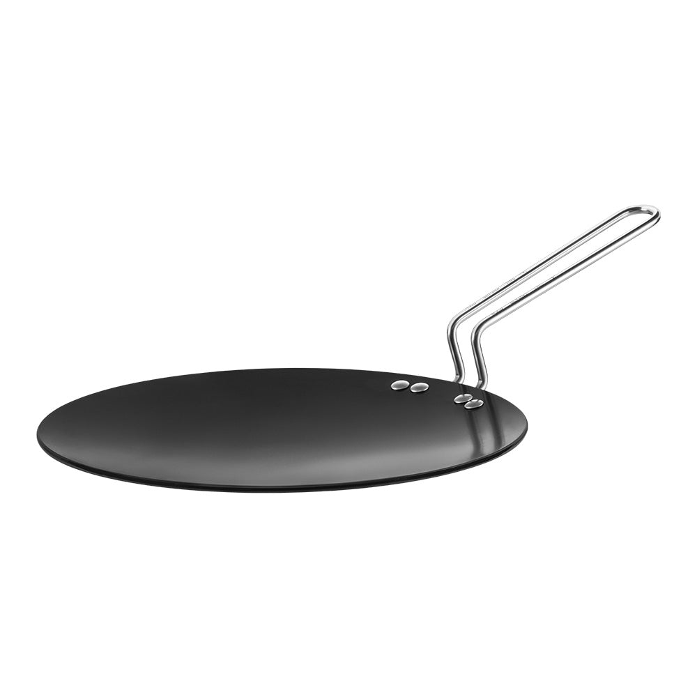 Ebony Hard Anodised Induction Concave Griddle 28cm