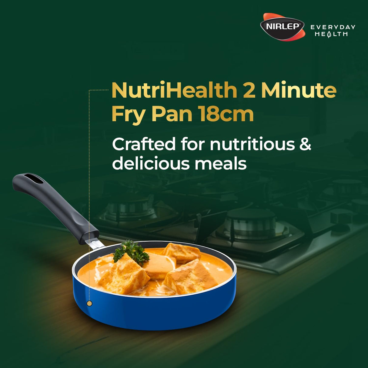 NutriHealth Non Stick Aluminium 2 Minute Fry Pan