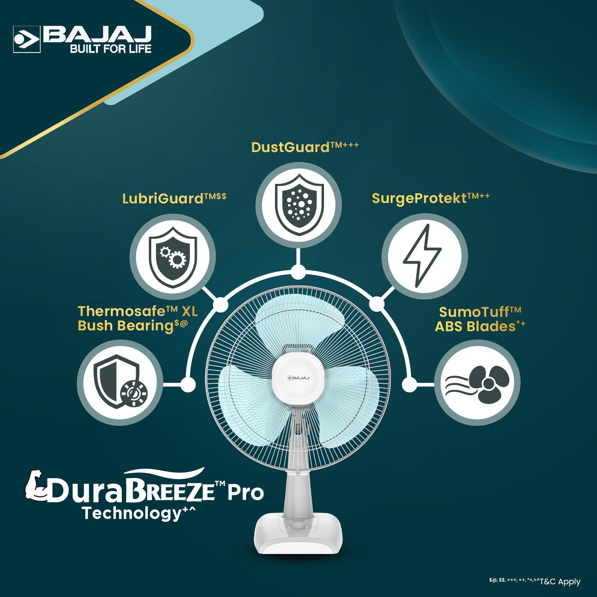 Fuzion 400mm Table Fan