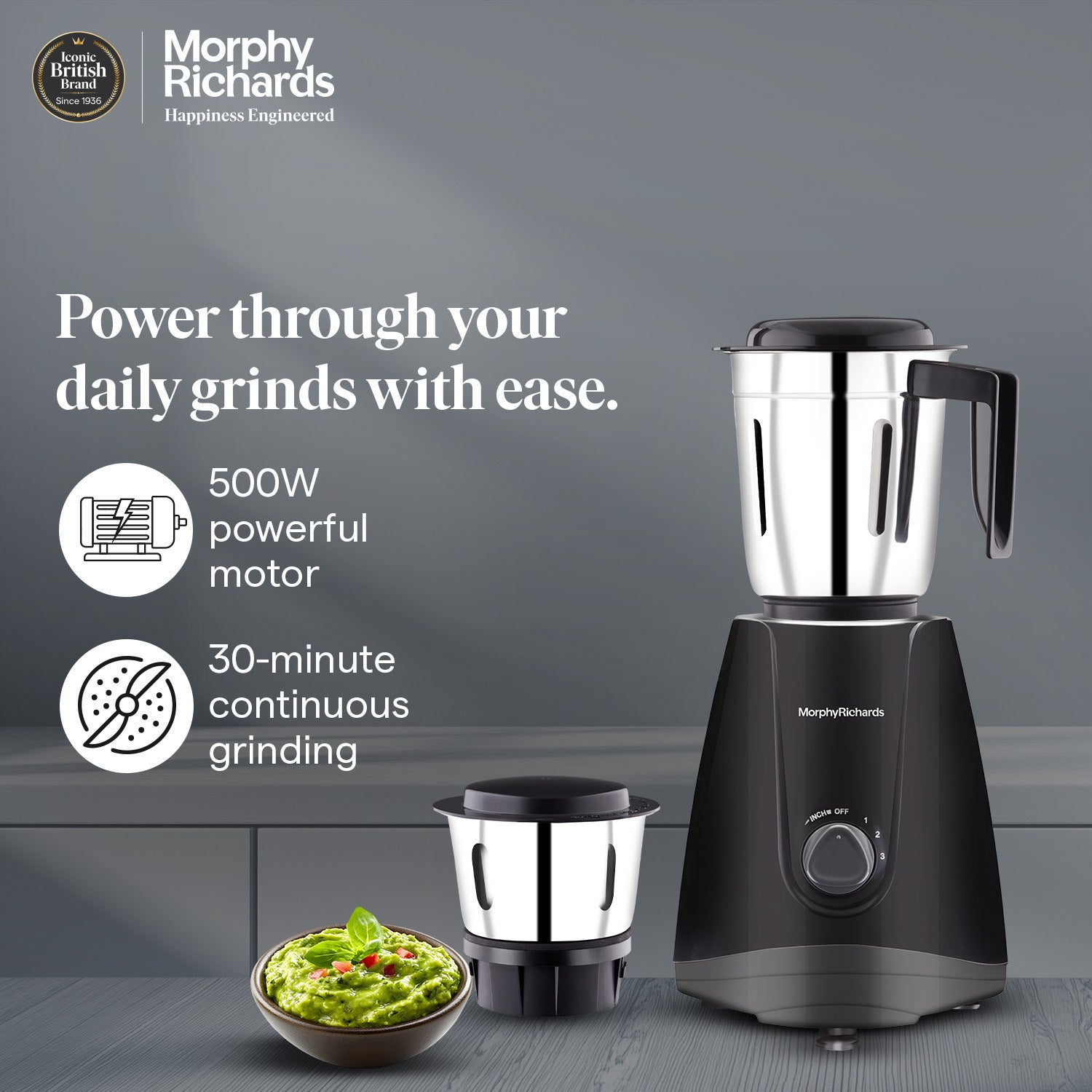 Morphy Richards Tresta Duo 500W Mixer Grinder