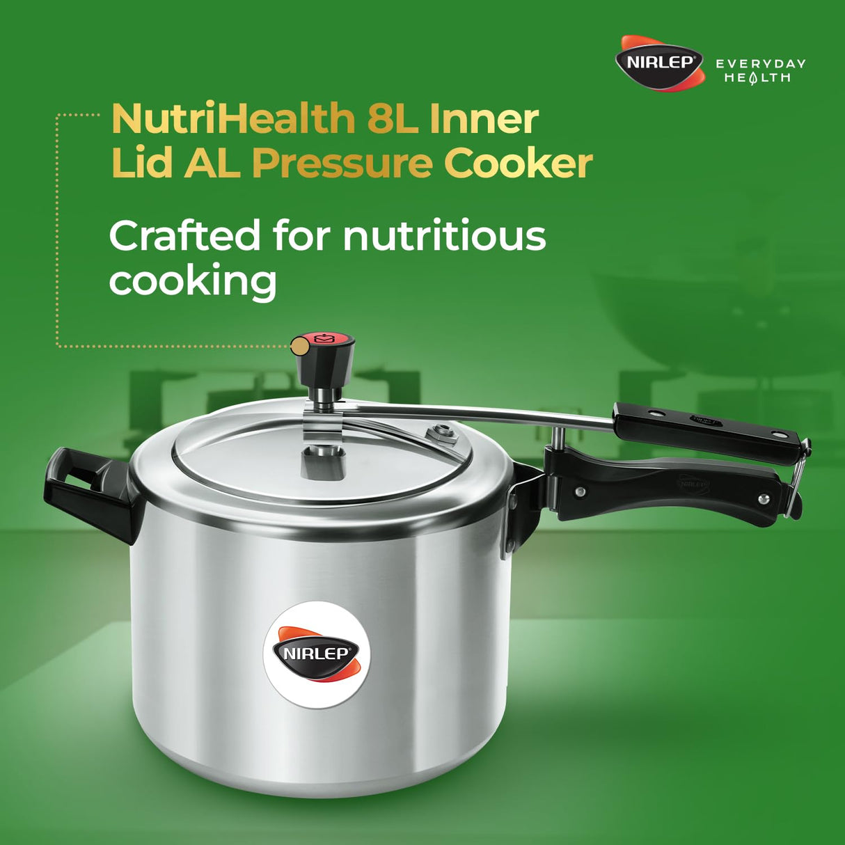 Nutrihealth Inner Lid Aluminium Pressure Cooker
