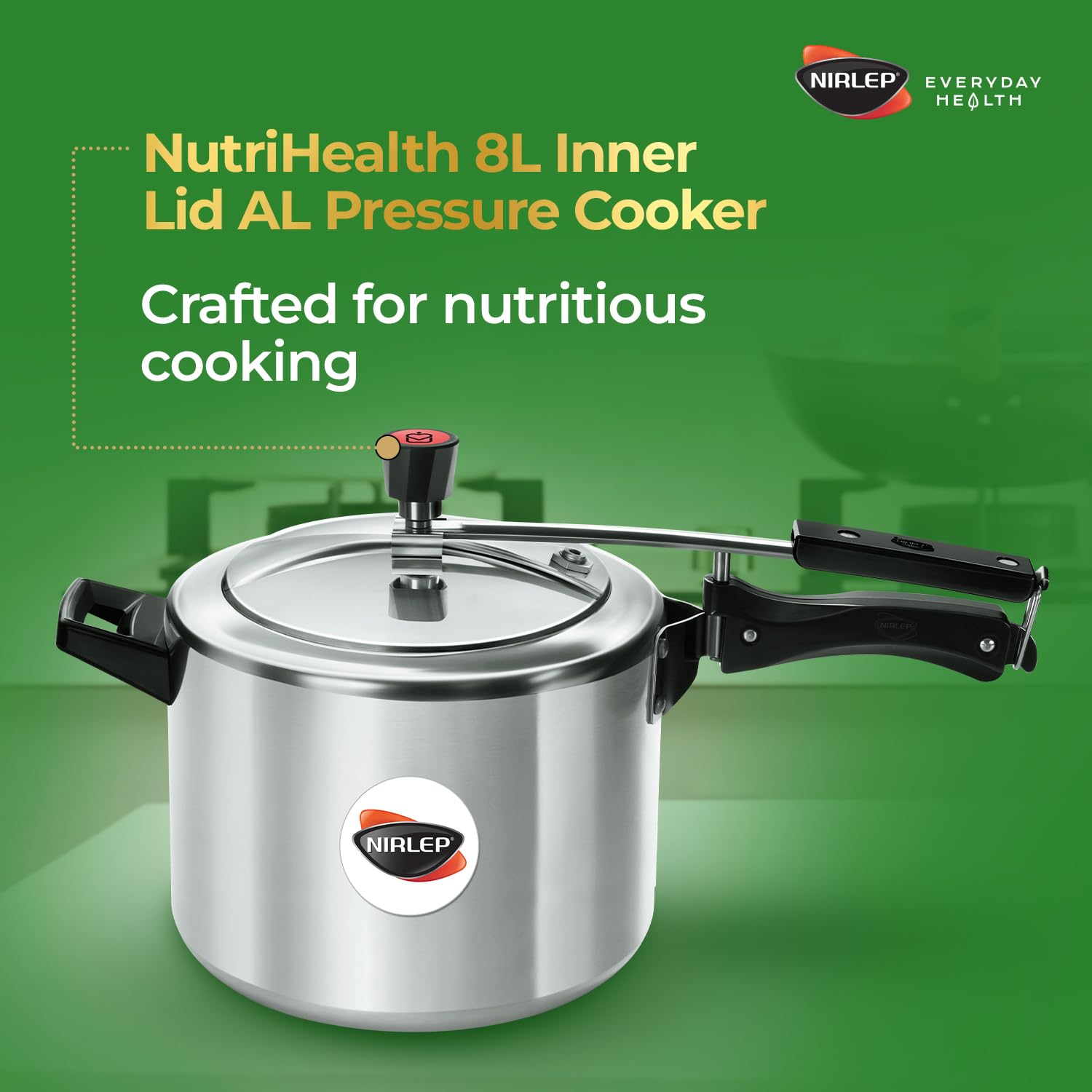 Nutrihealth Inner Lid Aluminium Pressure Cooker