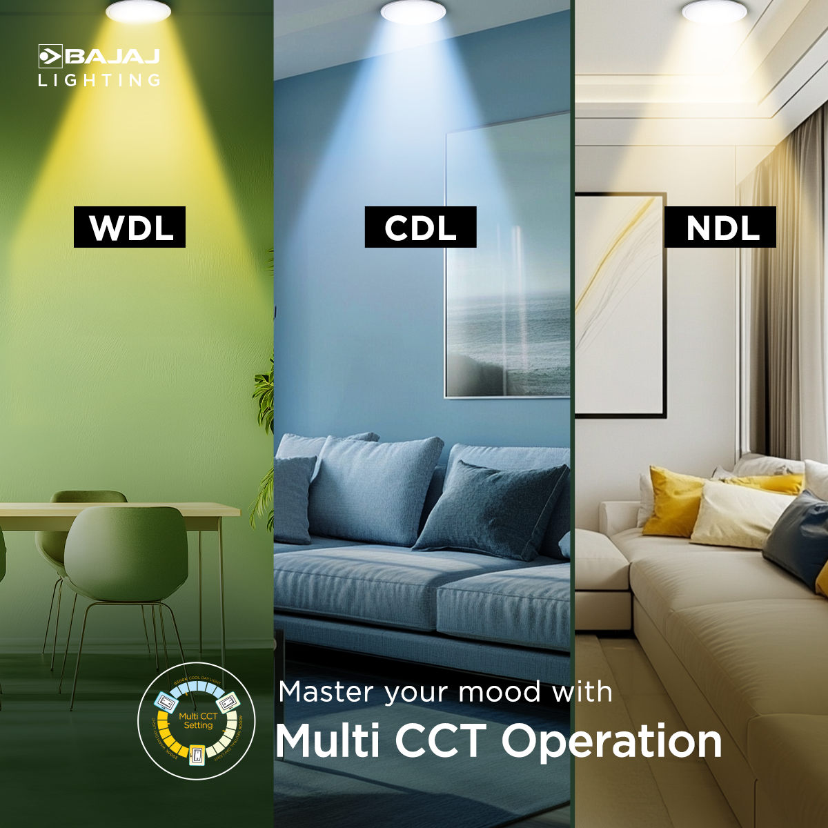 HYPERION LED MULTI CCT PANEL