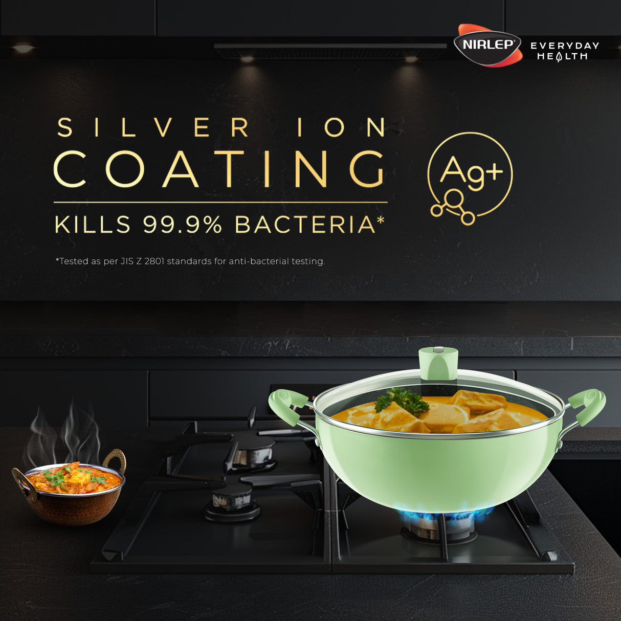 Nutrihealth Pro Non Stick Aluminium Induction Deep Kadhai