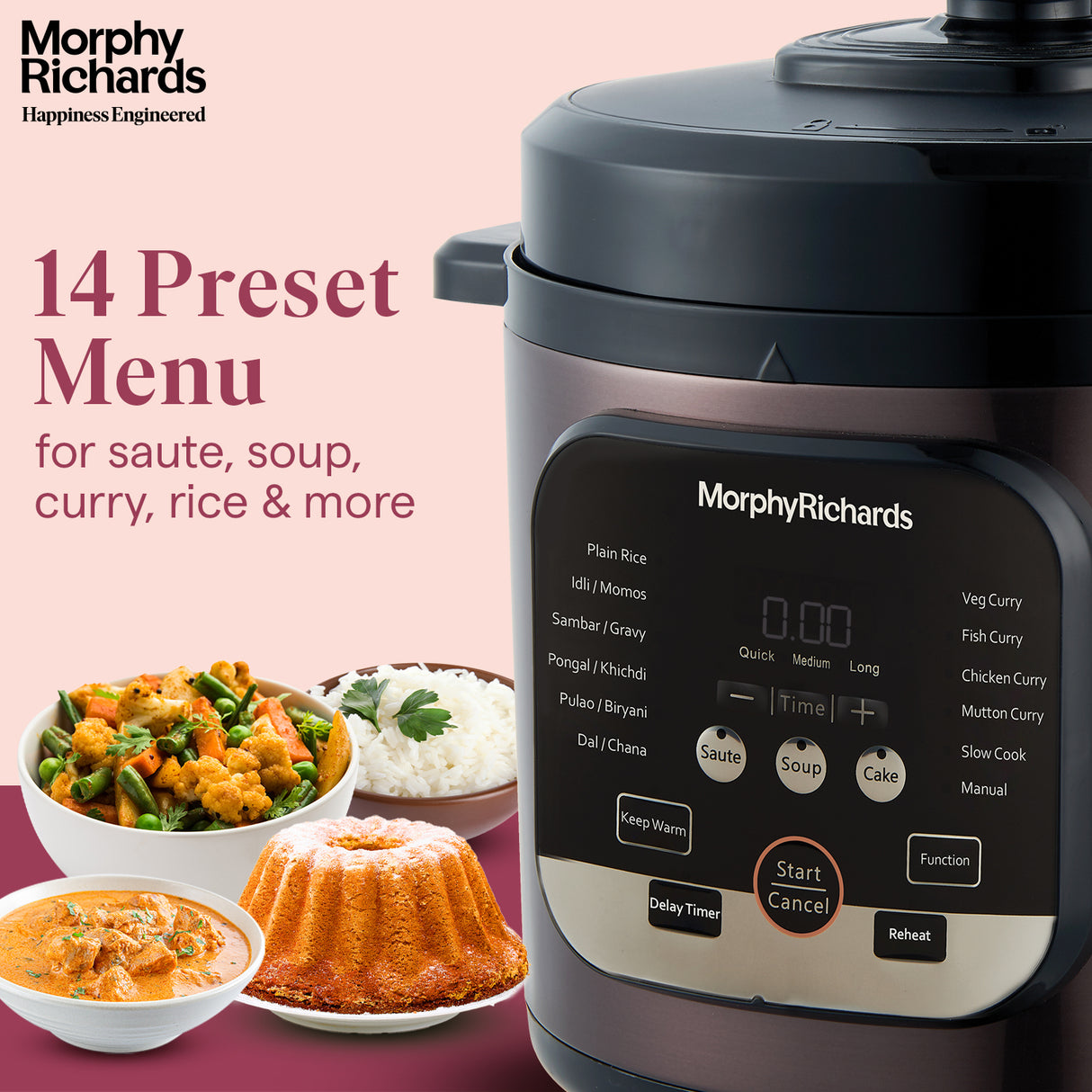 Morphy Richards WizPot Electric Multi Cooker 6L