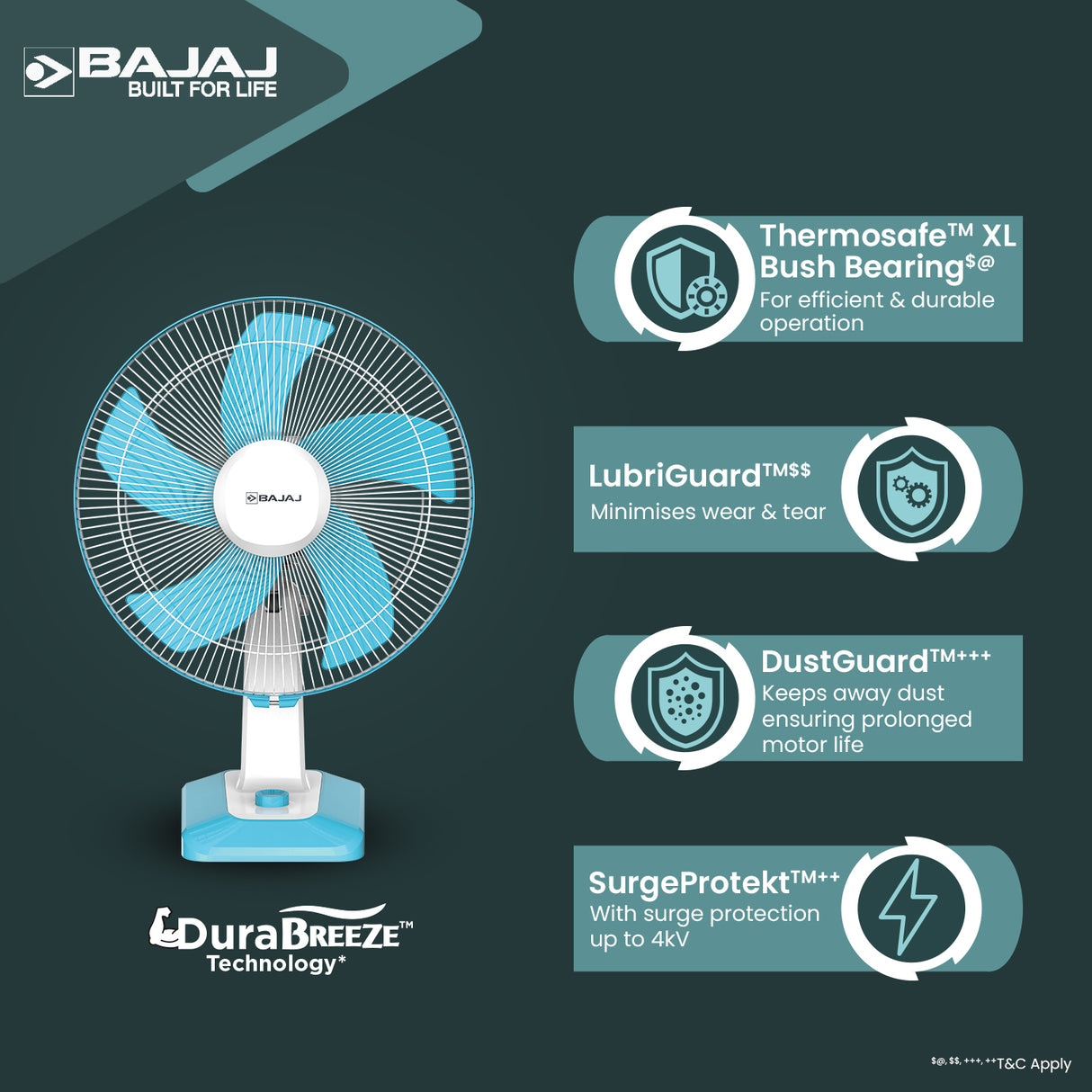 Penta Robusto 400mm Table Fan