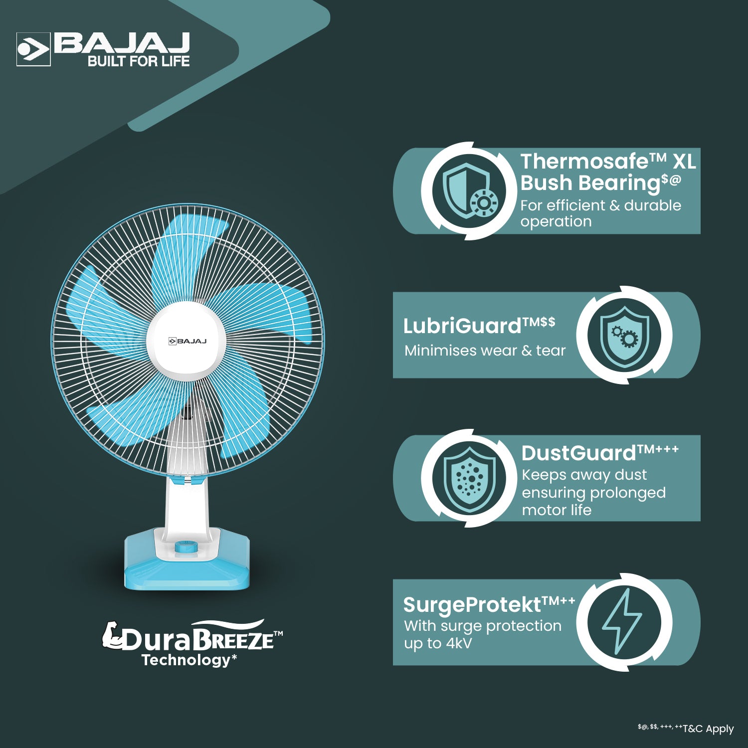 Penta Robusto 400mm Table Fan