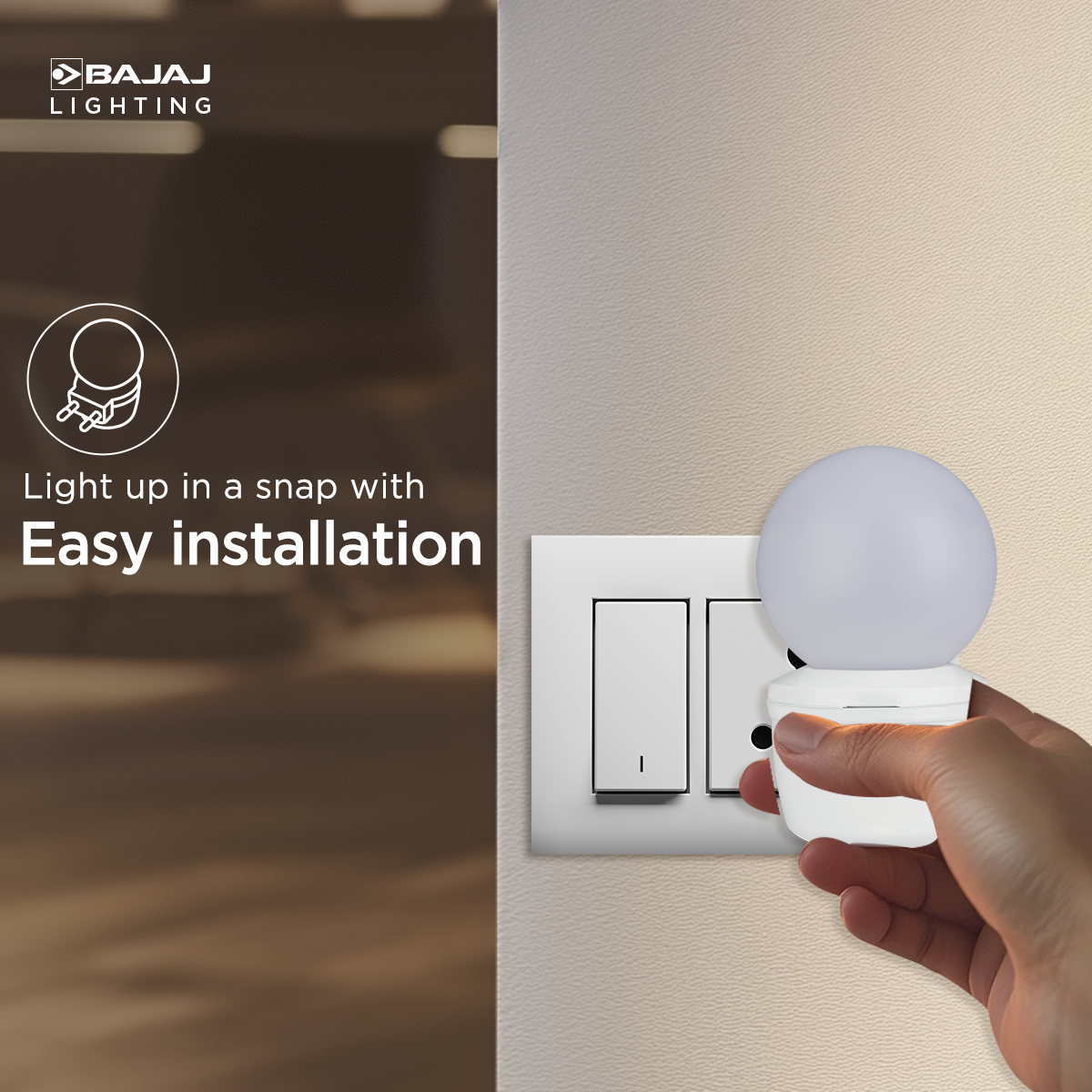 LEDZ Ping Pong Plug lamp