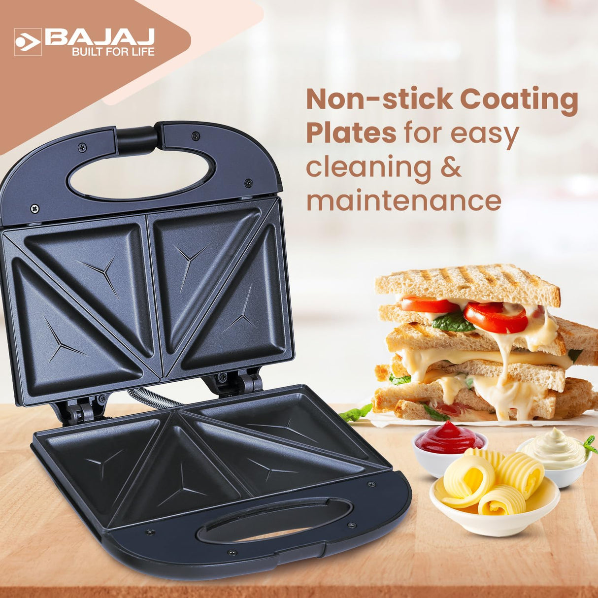 Bajaj SWX 3 Deluxe Sandwich Toaster