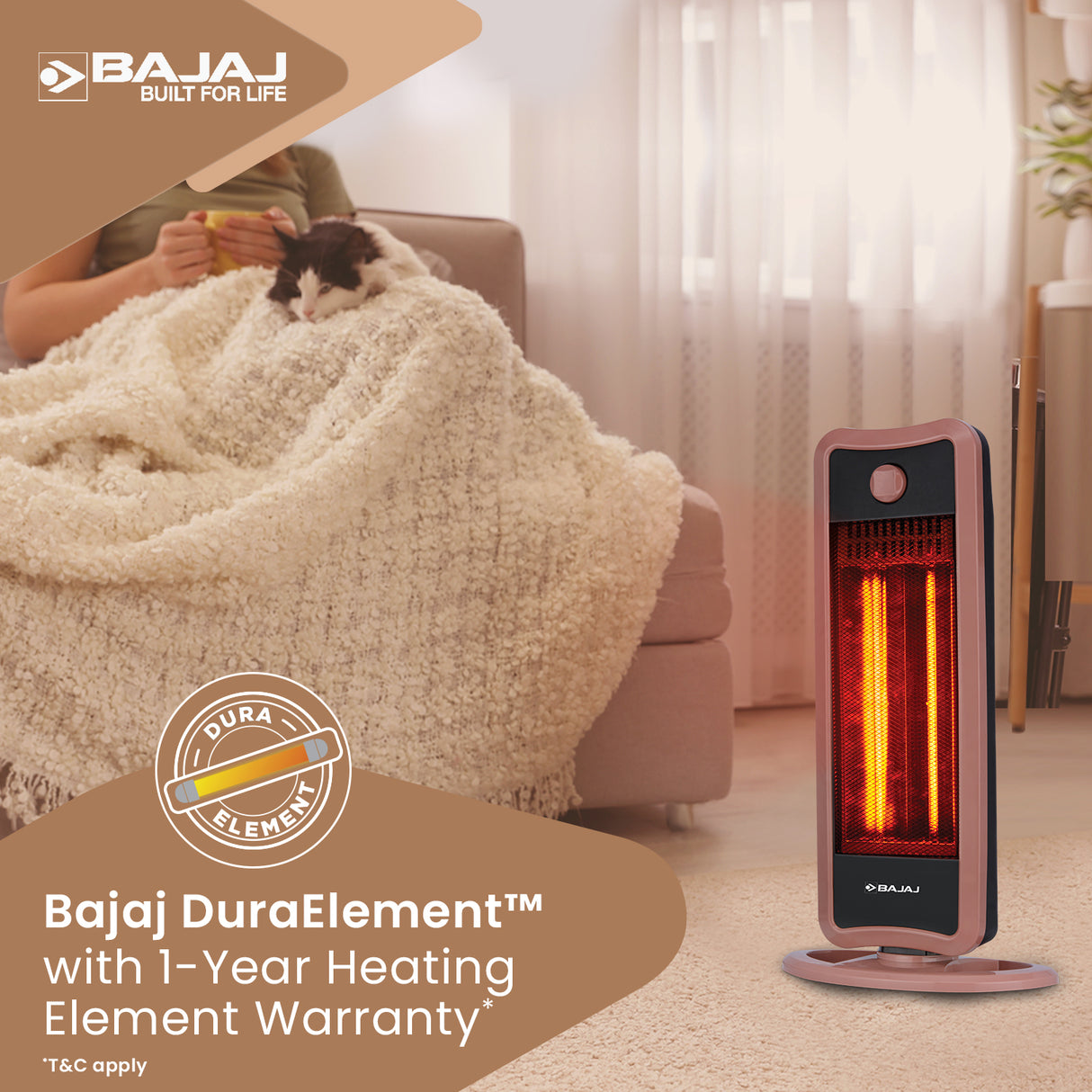 Bajaj RHT2C Carbon Room Heater