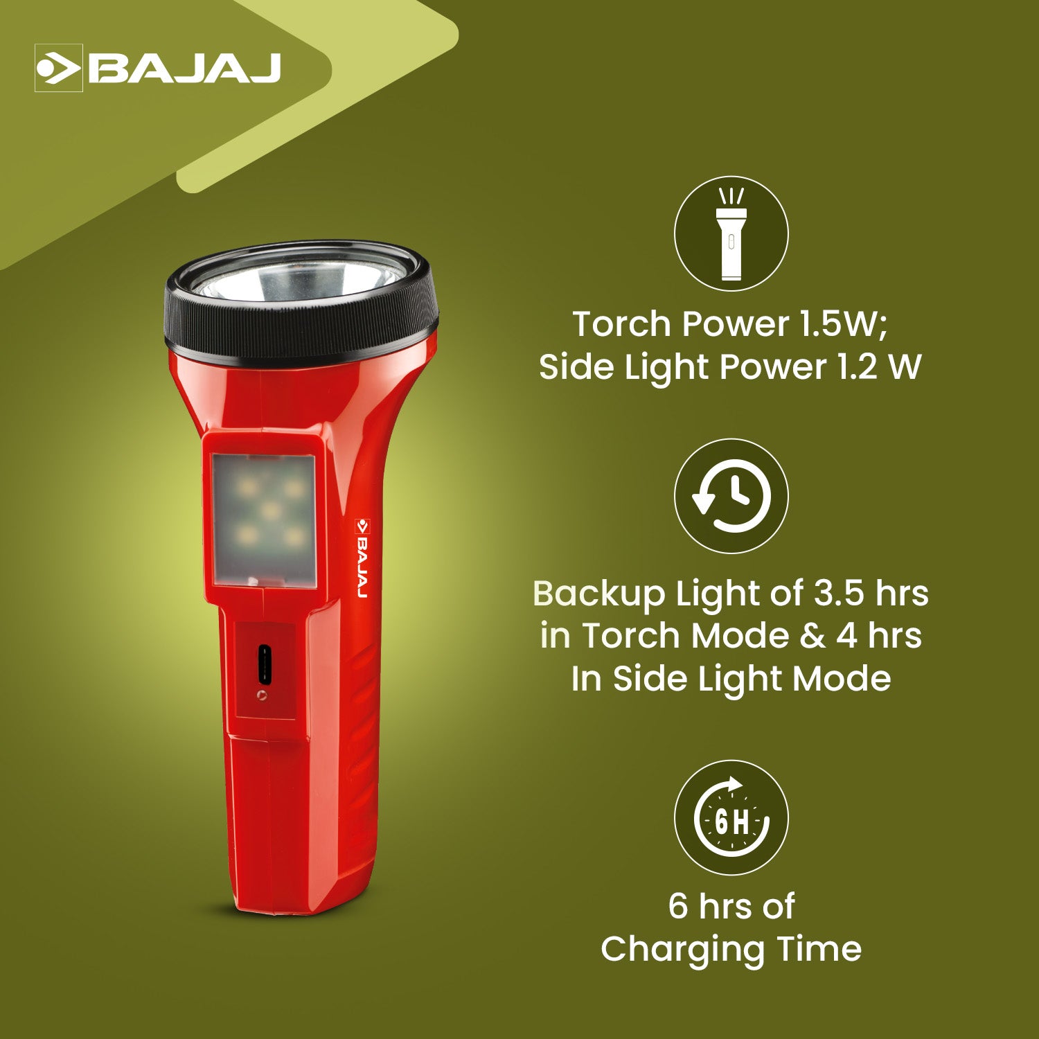 RAFTAAR DUO LED RC TORCH