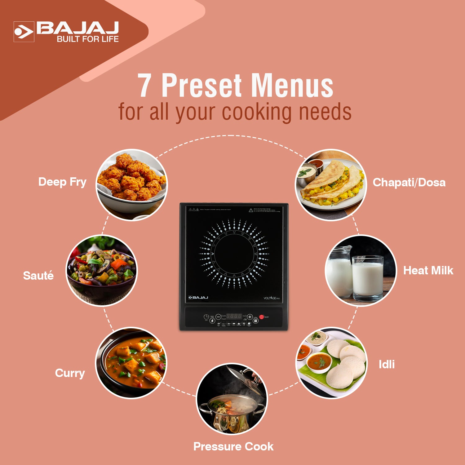 Bajaj Splendid 120TS 1200W Induction Stove