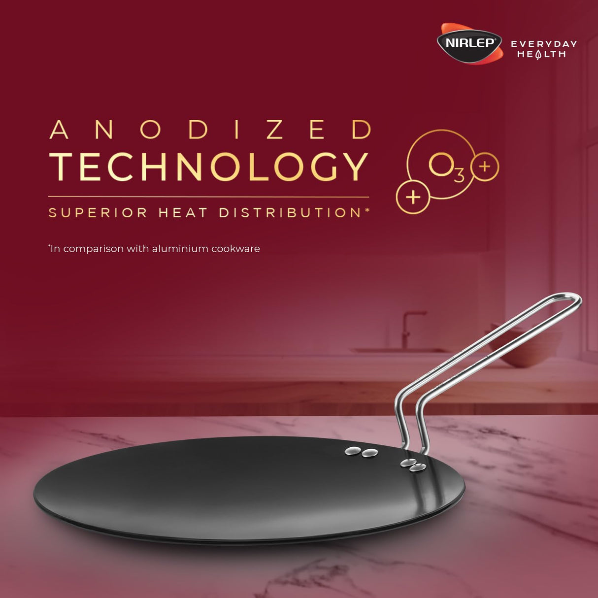 Ebony Hard Anodised Concave Griddle