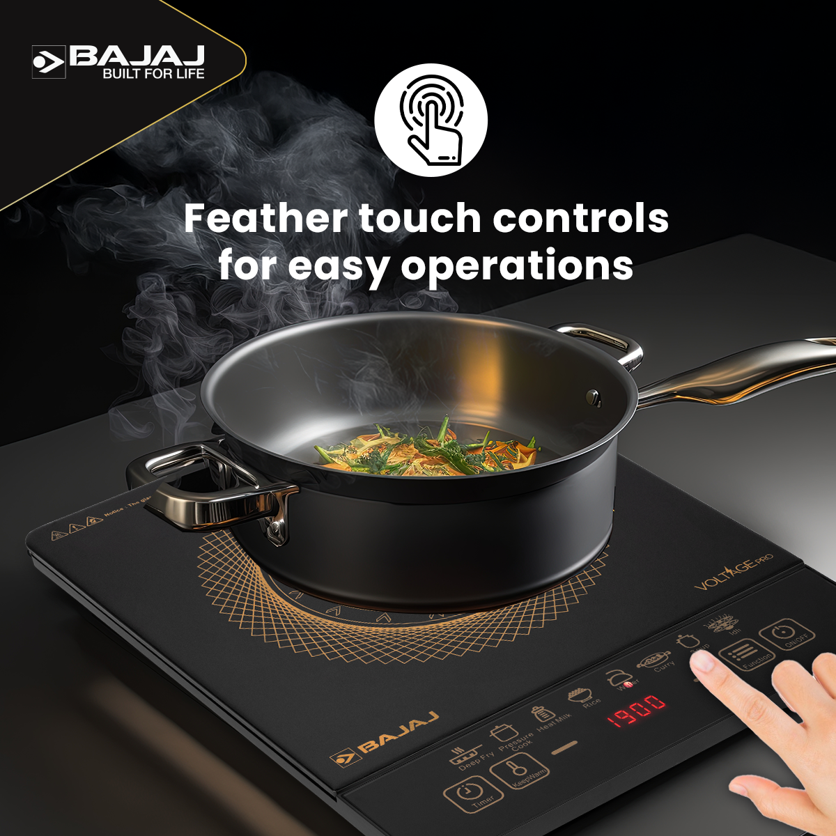 Bajaj ICX 190FS 1900W Induction Stove
