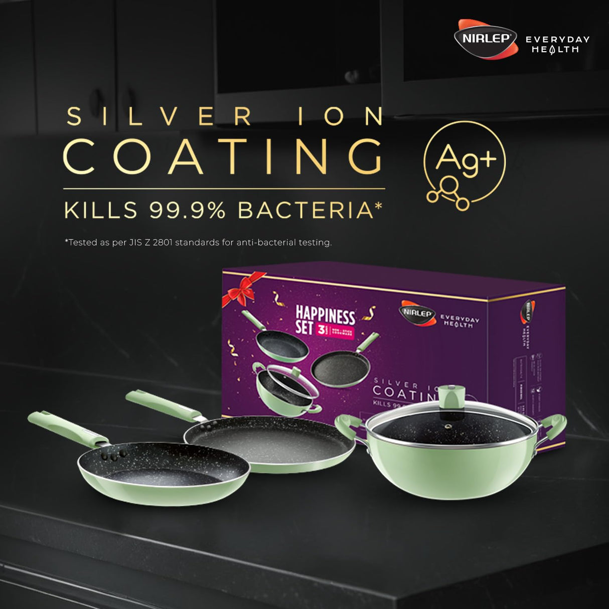 Nutrihealth Pro Non Stick Aluminium Induction Gift Set