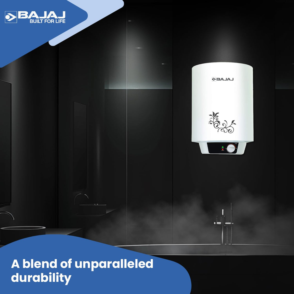 Bajaj Popular Plus 15-Litre Vertical Storage Water Heater (White)